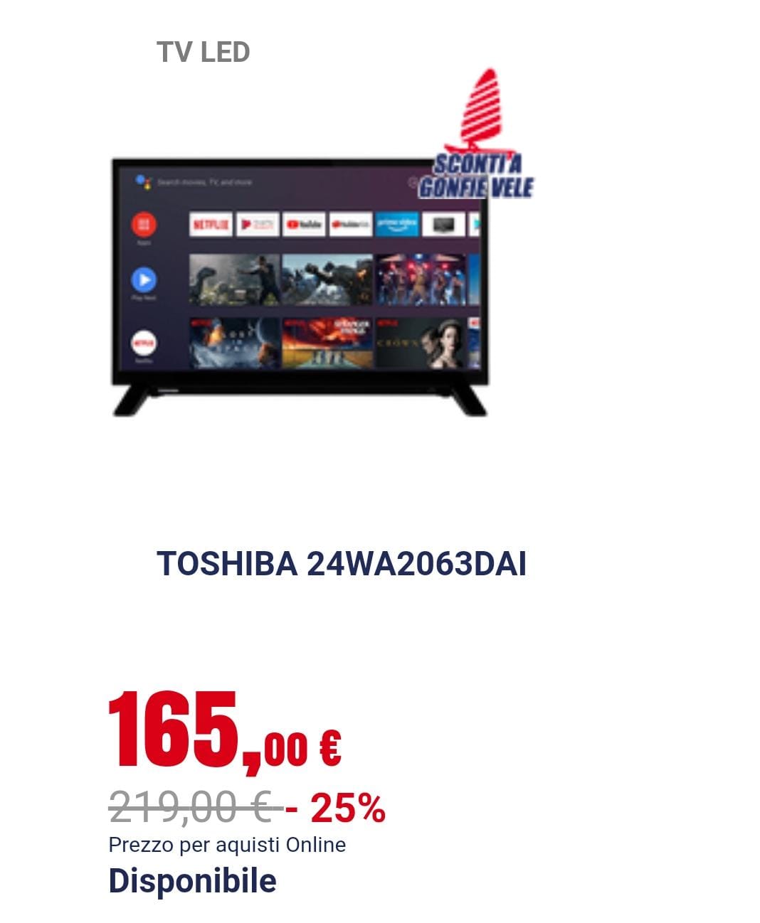 Offerte tv volantino Trony