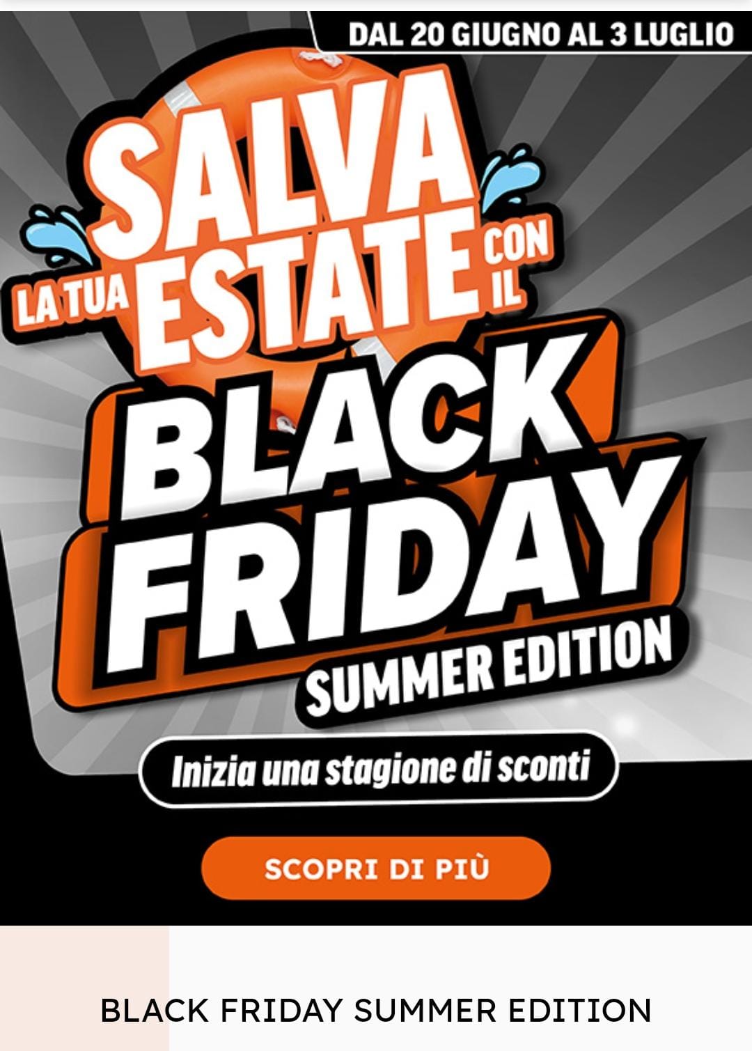 Nuovo volantino Expert 'Black Friday Summer Edition'