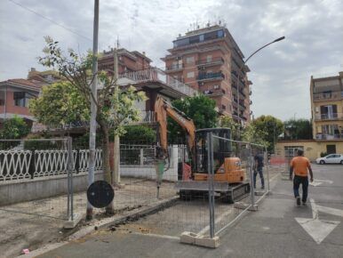 I lavori in Piazza Bassanetti