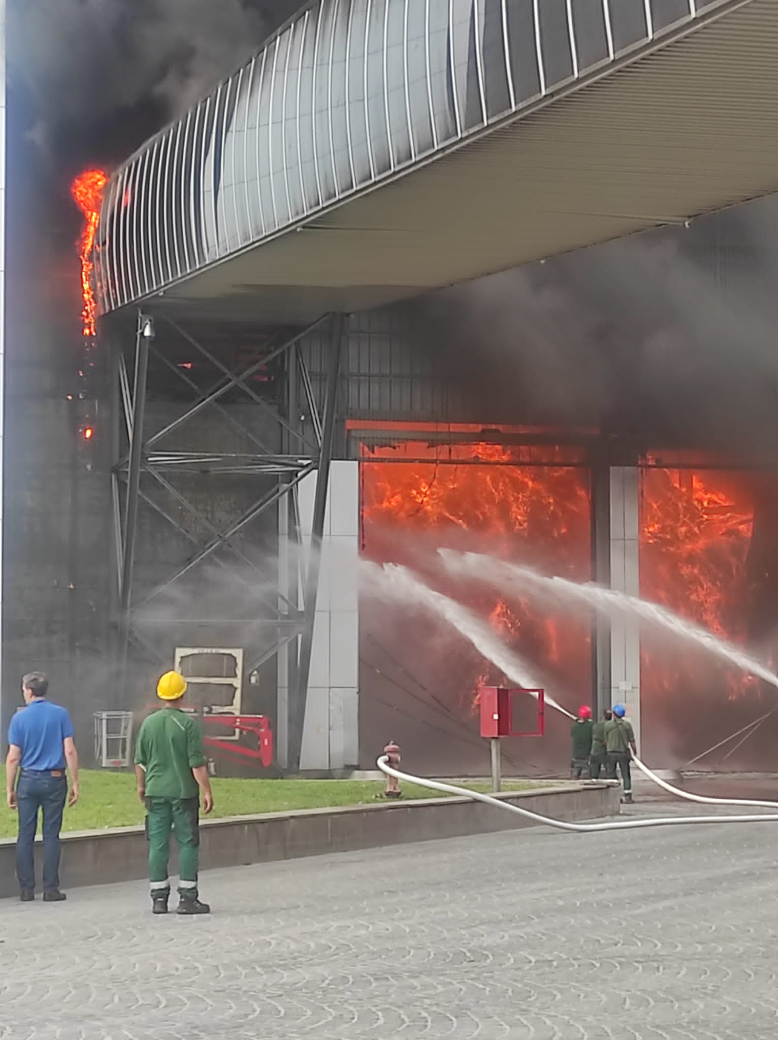 incendio impianto malagrotta