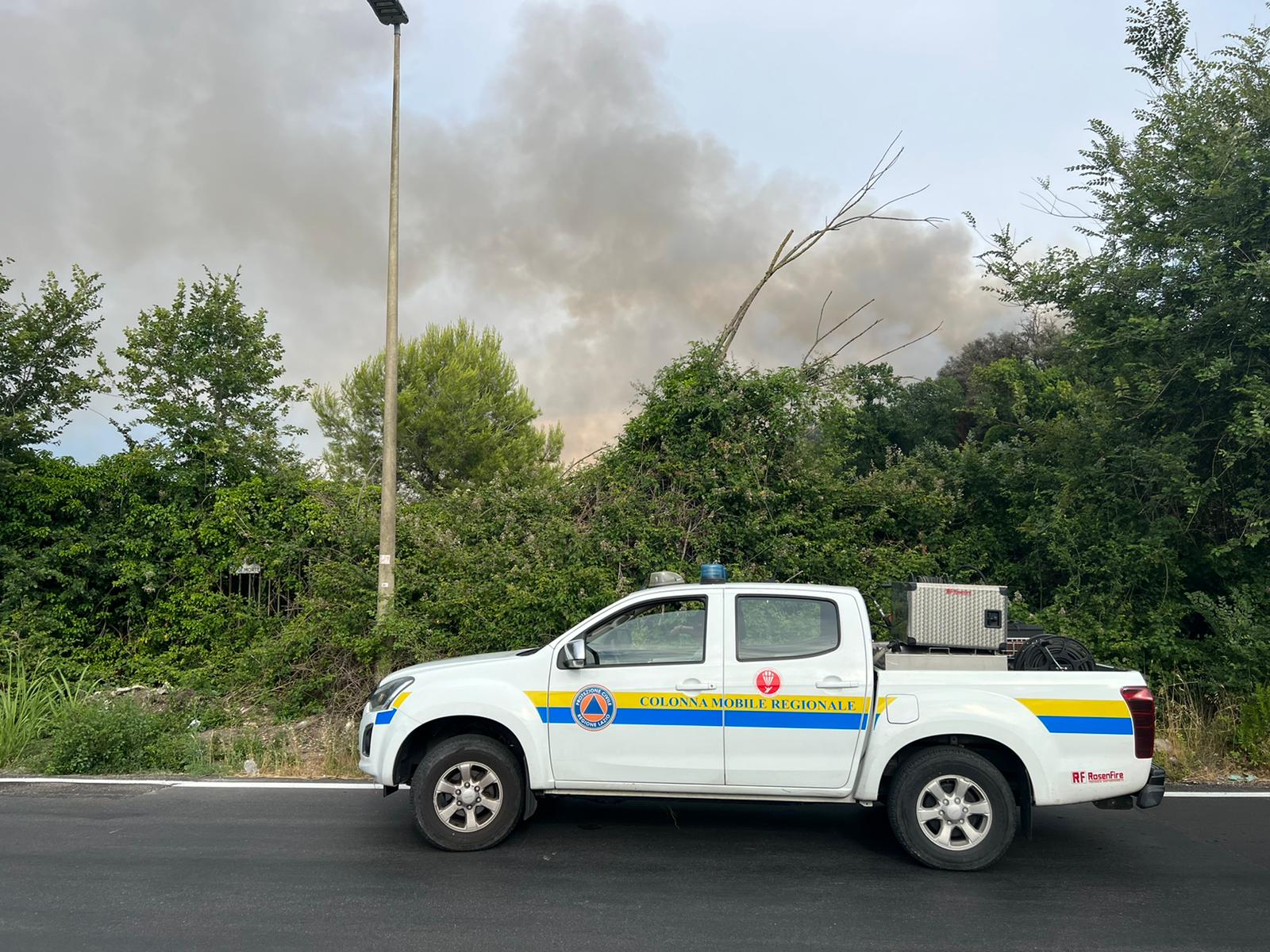 incendio discarica Malagrotta