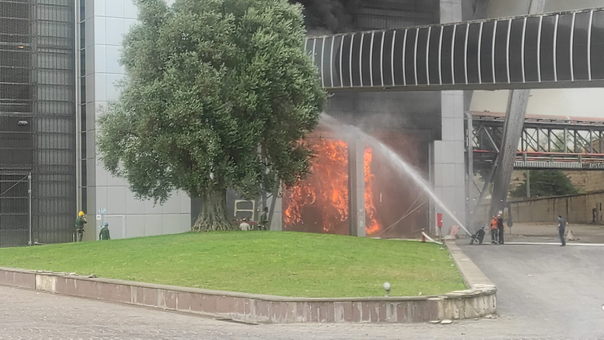 incendio impianto malagrotta