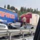 Le auto coinvolte nell'incidente mortale sull'A1 a Fabro