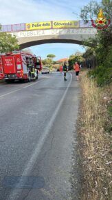 Le macchine coinvolte nell'incidente mortale di oggi a Civitavecchia