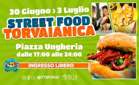 La locandina dello street food a Torvaianica