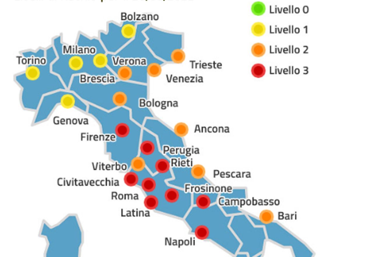 allerta meteo caldo roma le città da bollino rosso