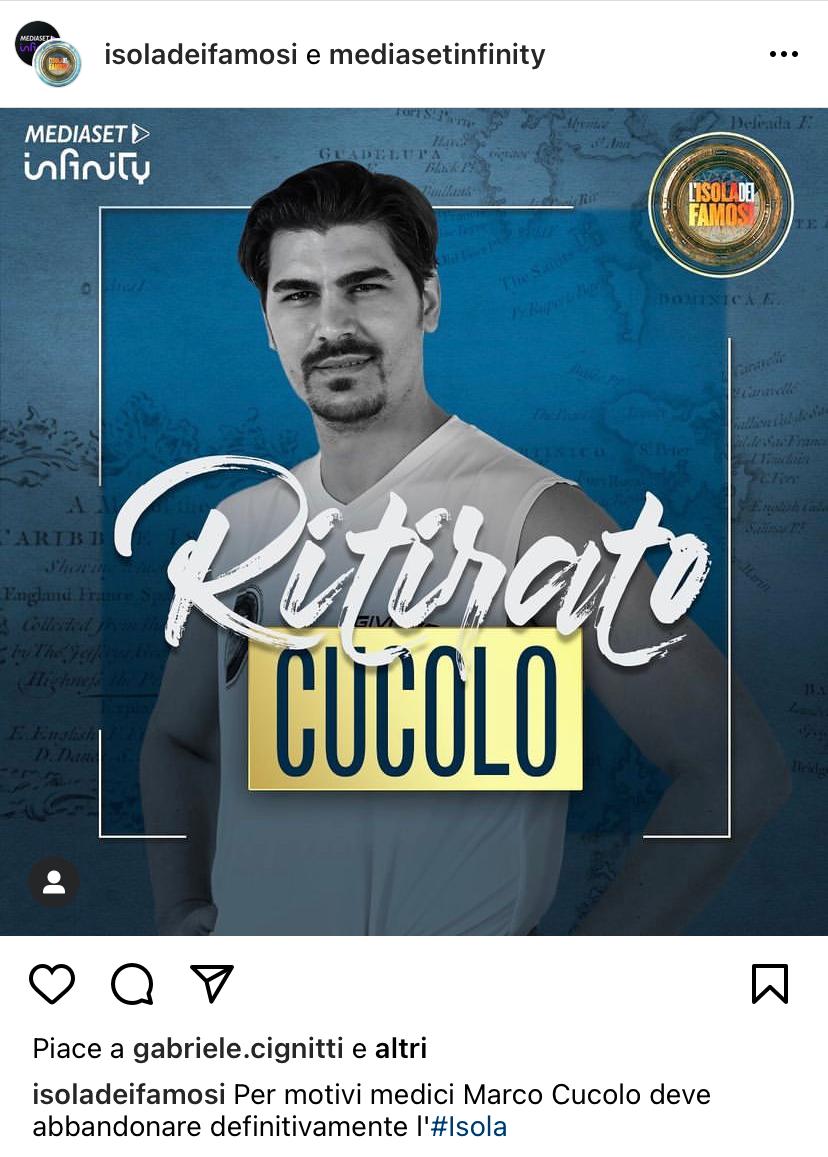 marco cucolo ritirato