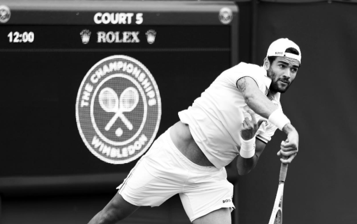 Matteo Berrettini durante una partita