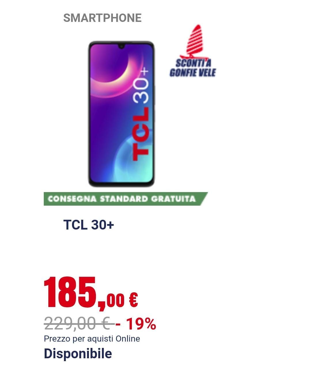 telefono in offerta volantino Trony