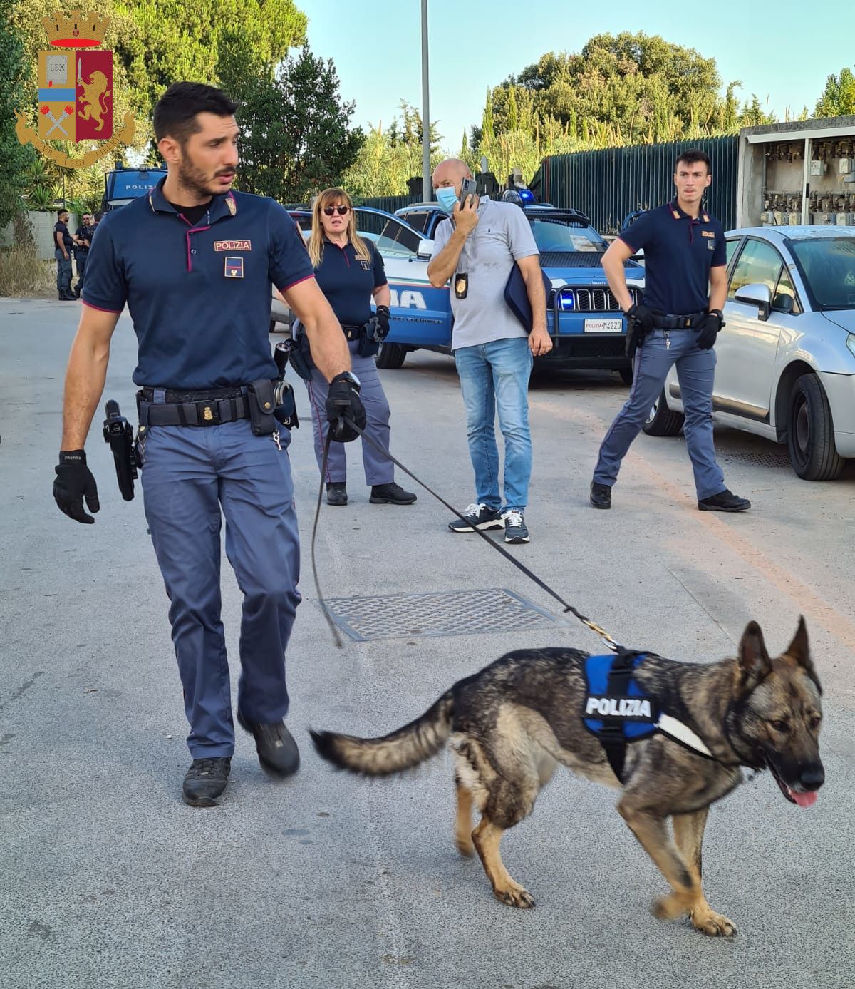 Anzio, controlli della Polizia nelle palazzine di Corso Italia