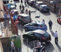 Spari a Torre Angela intervento volanti polizia