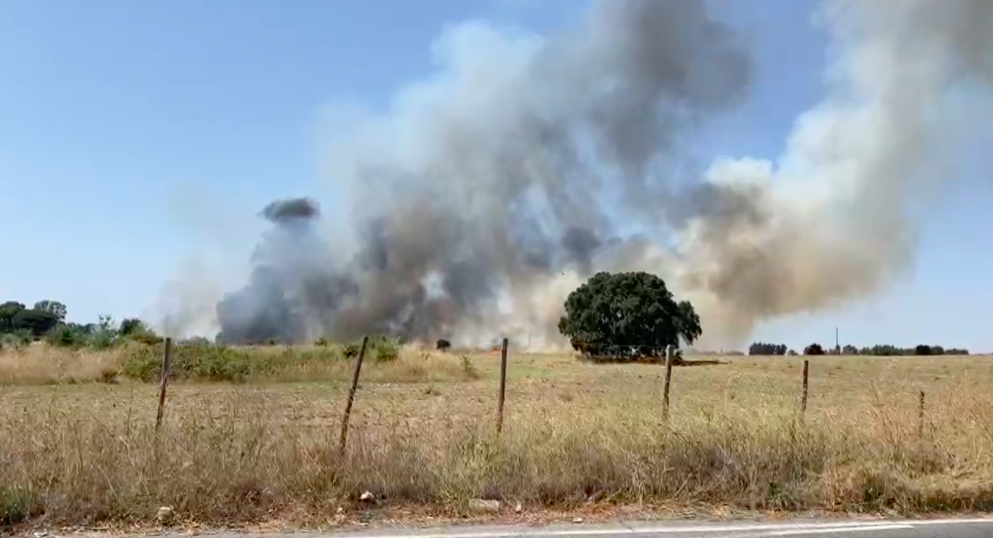 Incendio Castel Romano