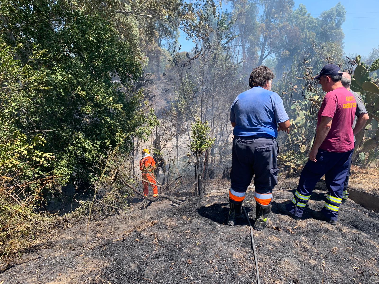 incendio Castel di Guido