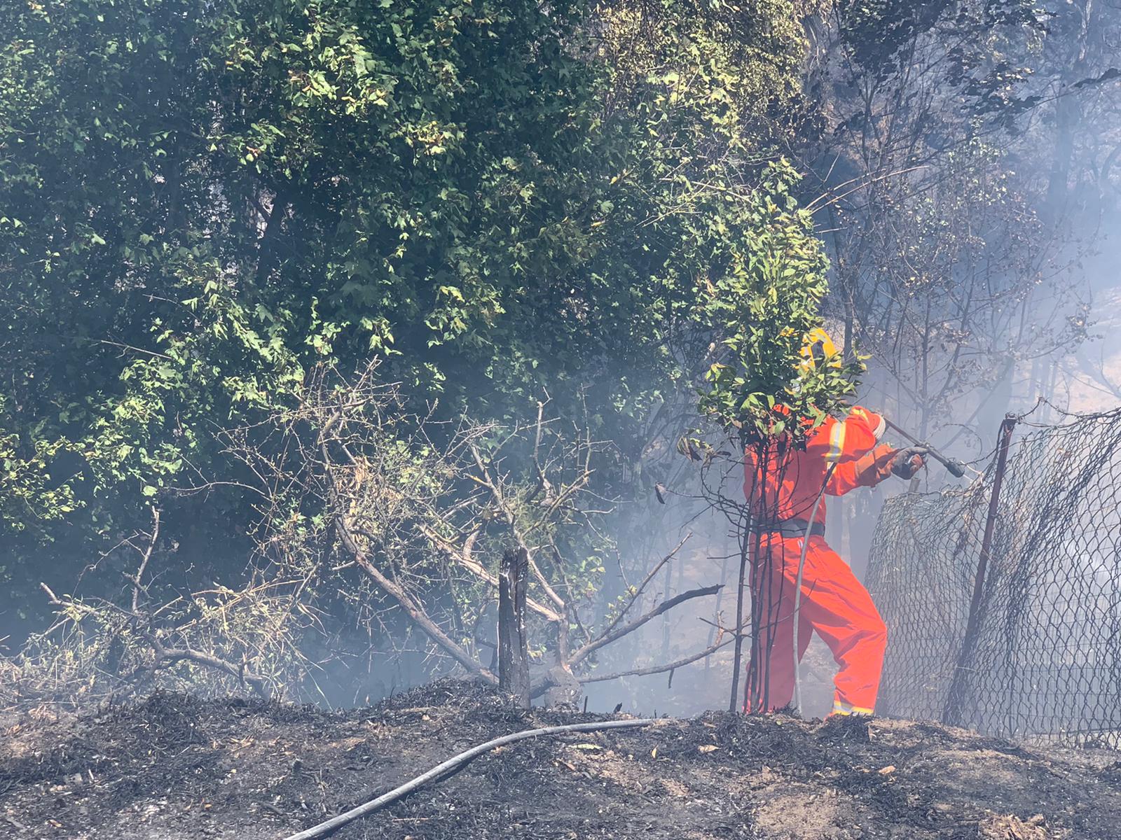 incendio Castel di Guido