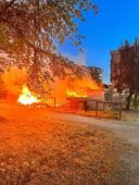 Devastante incendio al giardino multisensoriale di Torre Maura