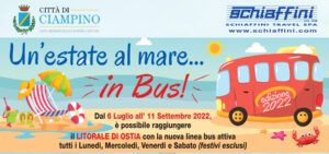 Manifesto bus verso Ostia da Ciampino