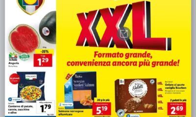 Volantino Lidl 'XXL Formato Grande Convenienza ancora più Grande'