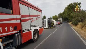 Incidente ad Anguillara Sabazia, intervento Vigili del Fuoco