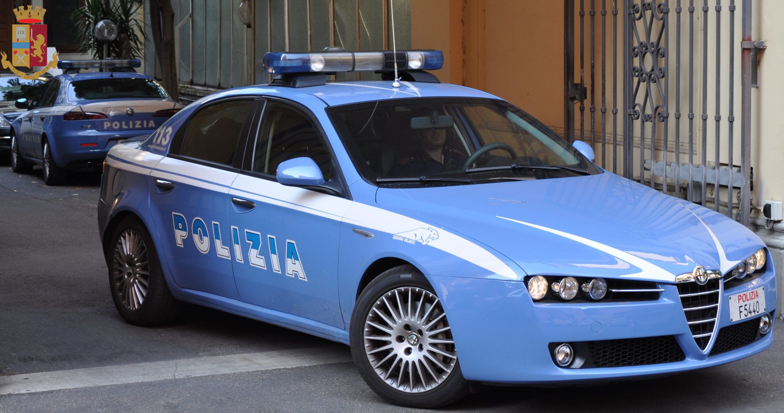La volante della polizia a Latina