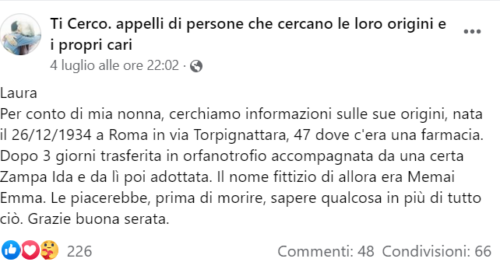 Appello della nipote