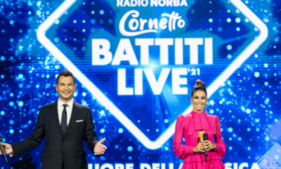 Alan Palmieri ed Elisabetta Gregoraci che conducono Battiti Live
