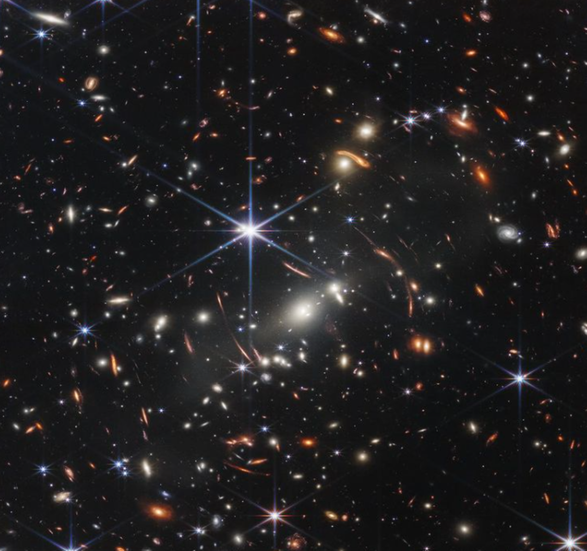 L'ammasso di galassie fotografato dal telescopio Webb