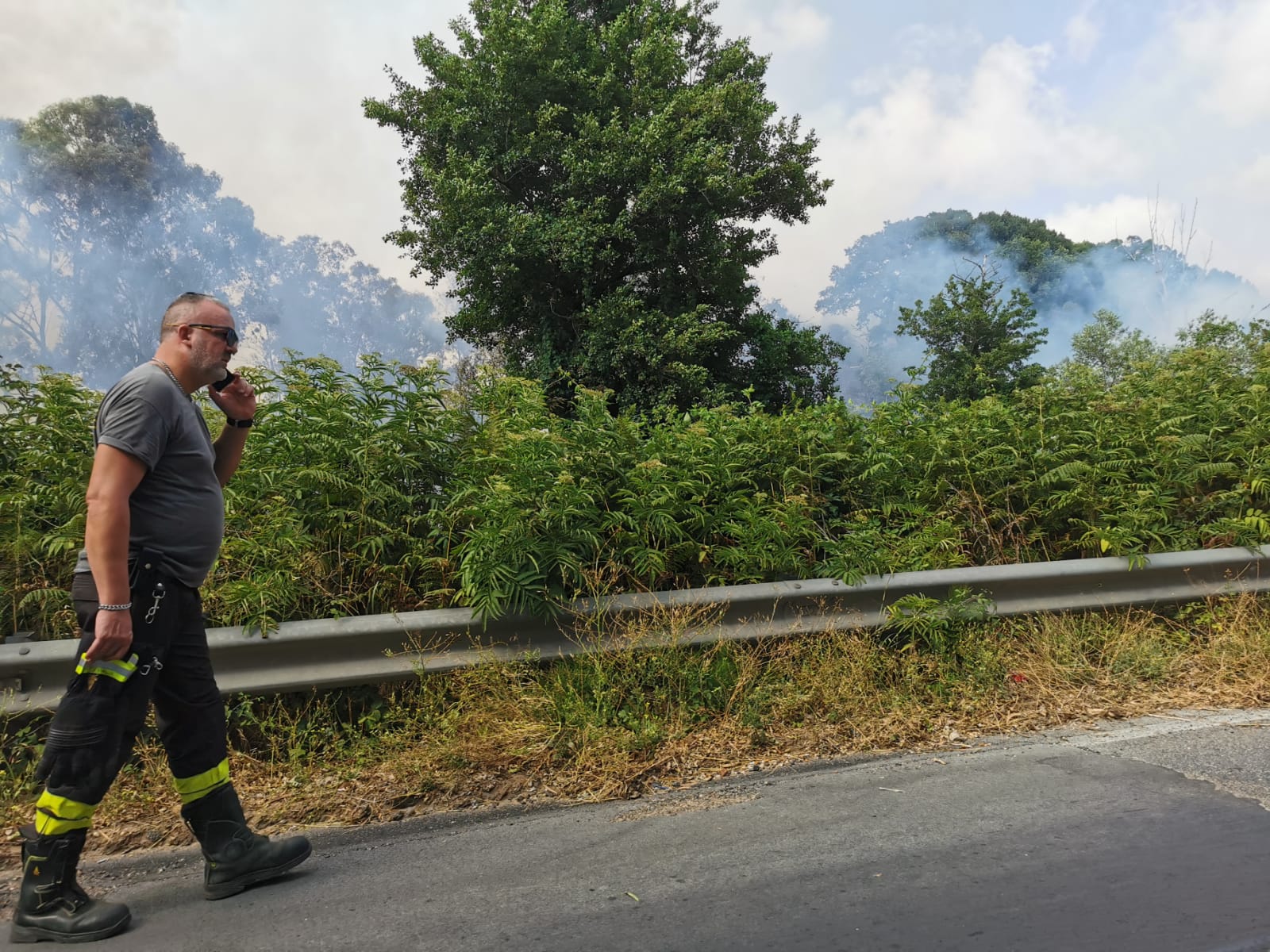 incendio Pratica di Mare