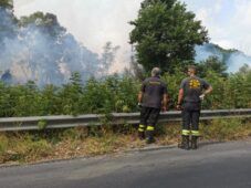 incendio Pratica di Mare