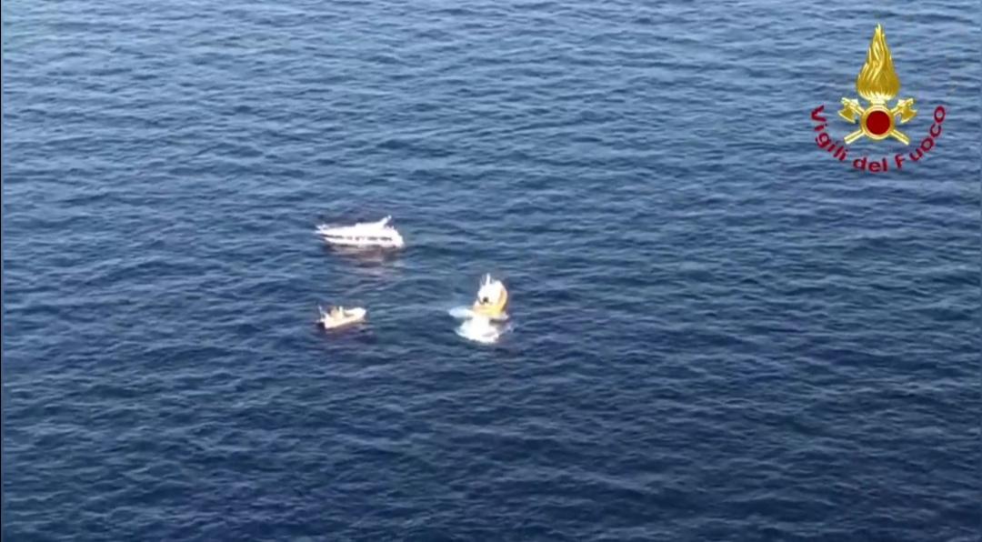 Relitti imbarcazioni scontro all'argentario sabato 23 luglio ferite 4 persone di Roma