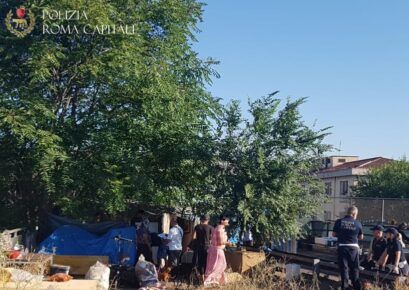 L'insediamento abusivo sulla Tiburtina