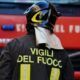 Incendio auto a Fiano Romano, intervento dei Vigili del Fuoco