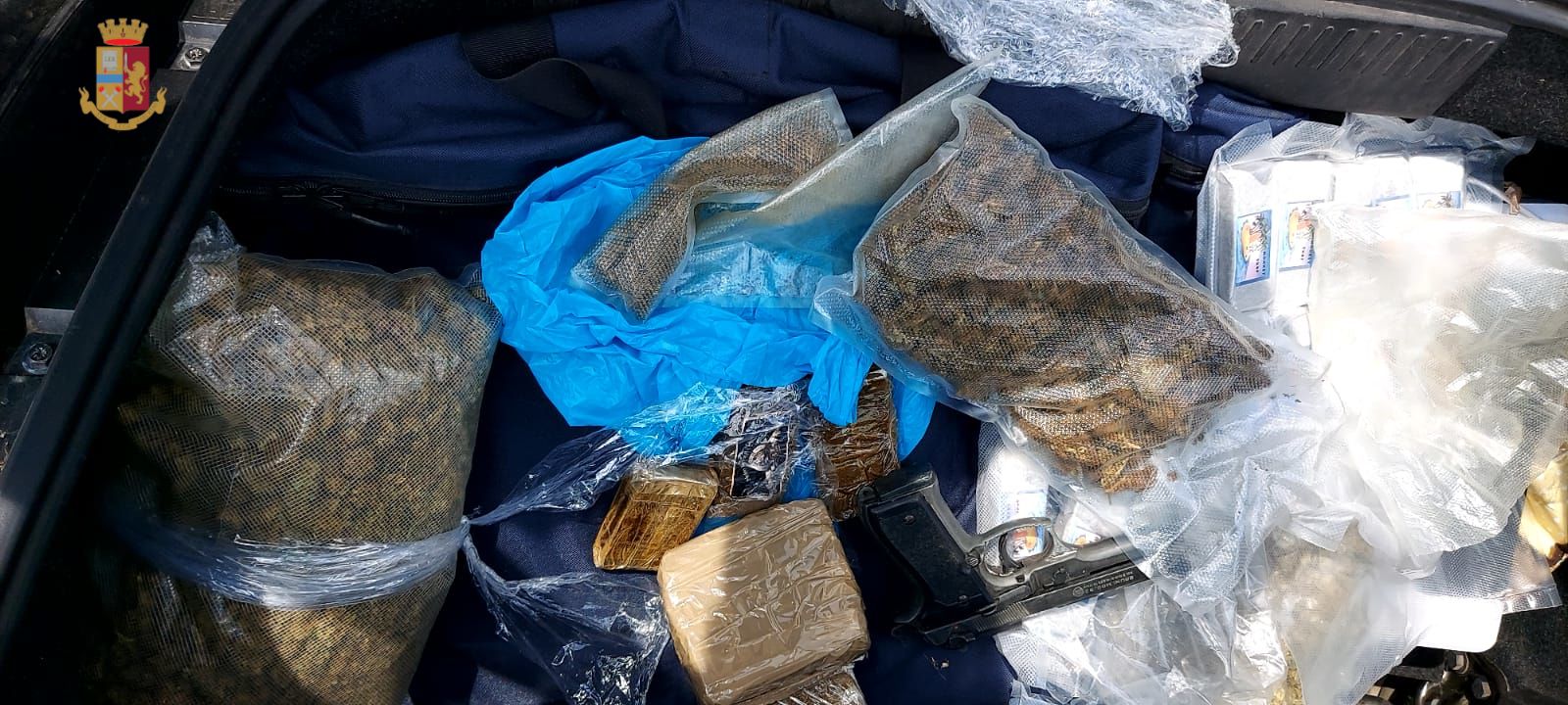 Droga trovata dagli agenti a seguito di un controllo