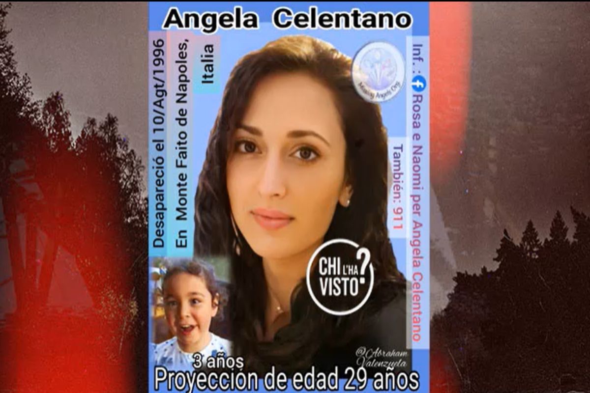 Angela Celentano scomparsa 26 anni fa, ecco come sarebbe oggi: ‘Aiutateci a trovarla’