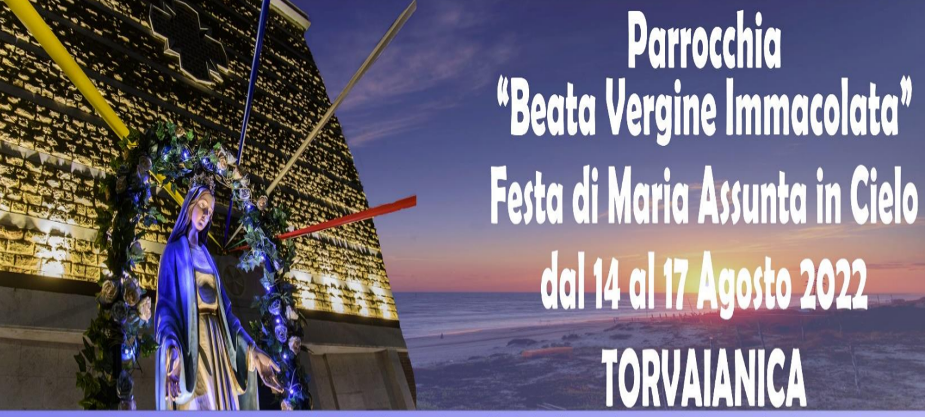 Locandina Festa Maria Assunta Torvaianica 2022