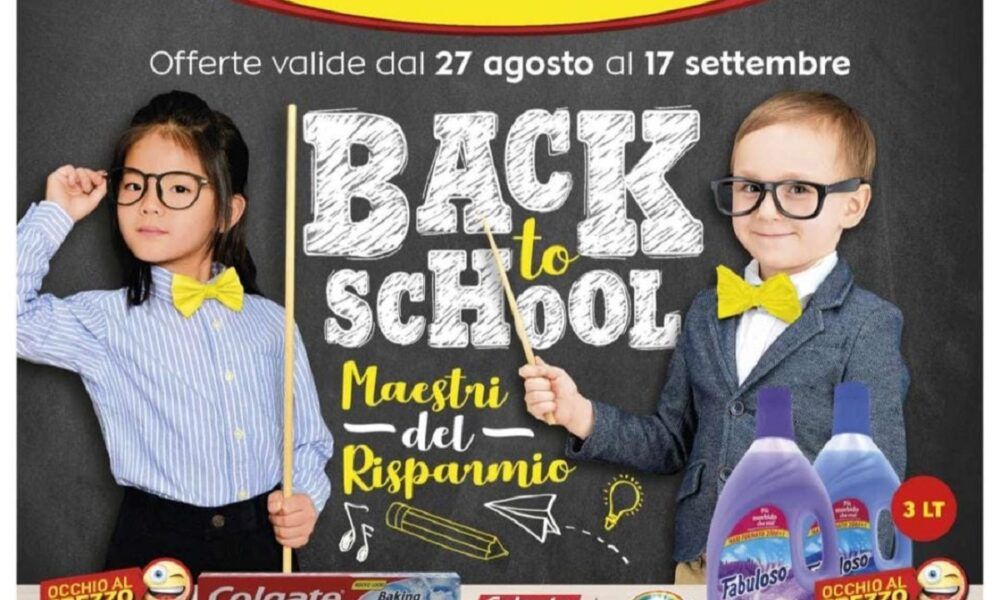 Volantino Maury's promozione Back to School