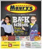 Volantino Maury's promozione Back to School