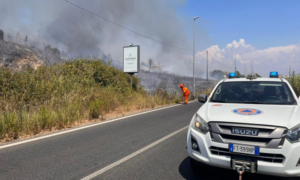 Incendio in via della Magliana