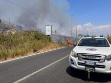 Incendio in via della Magliana