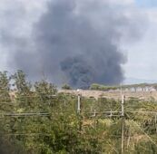 incendio cinecittà 