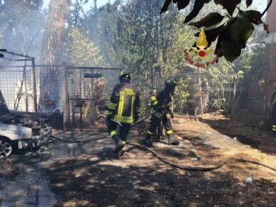 Incendio a Roma