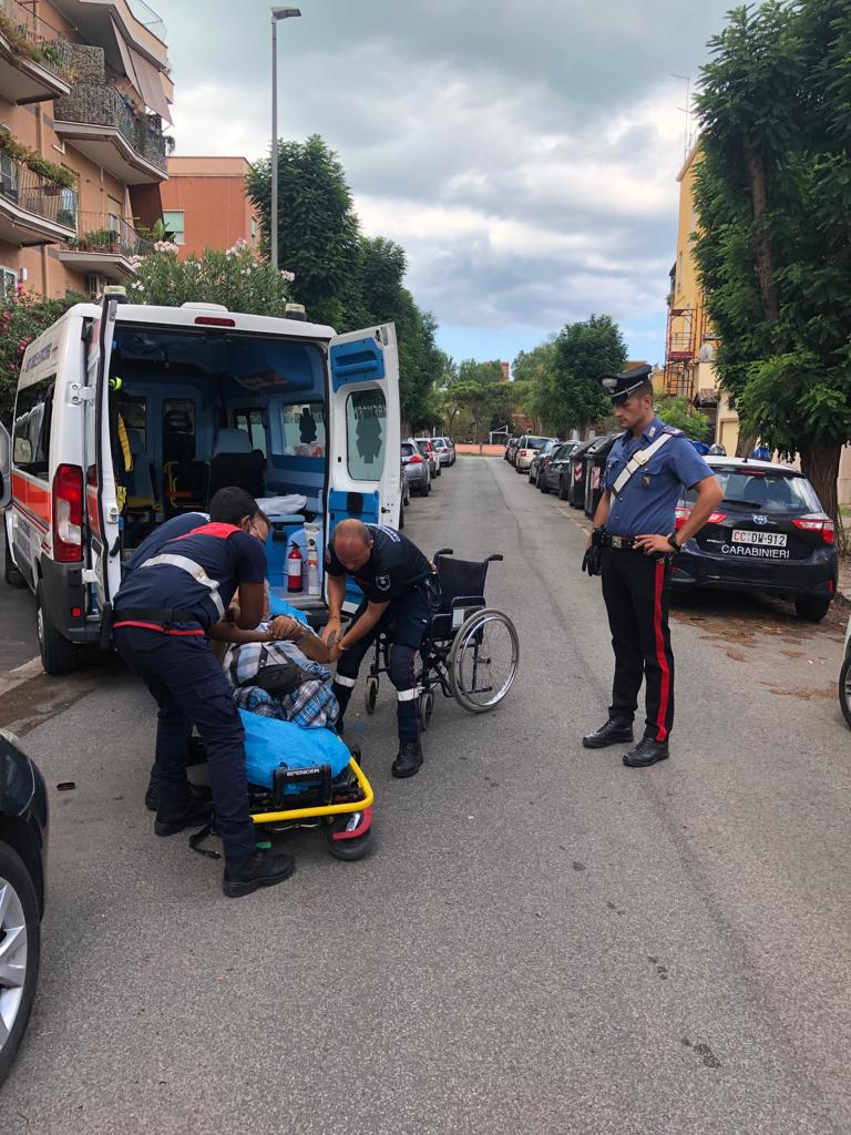 anziano soccorso Ostia