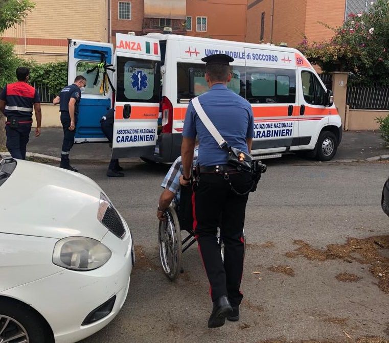 anziano soccorso Ostia