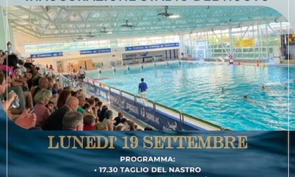 Anzio. Inaugurazione stadio del nuoto: la locandina