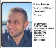 Behzad Shiran scomparso nel Tevere