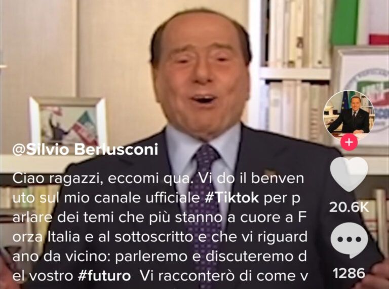 Silvio Berlusconi su TikTok il primo video è già virale [GUARDA]