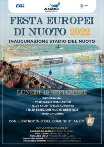 Locandina inaugurazione stadio del nuoto