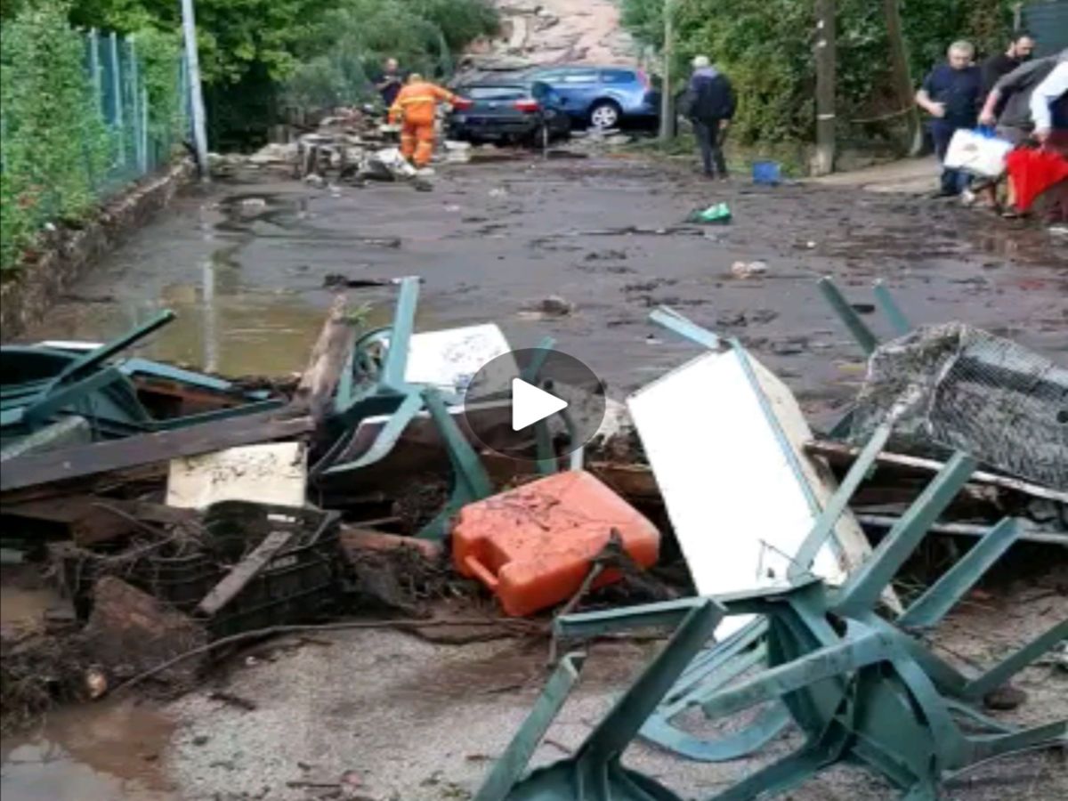 maltempo formia oggi fiume invade le strade