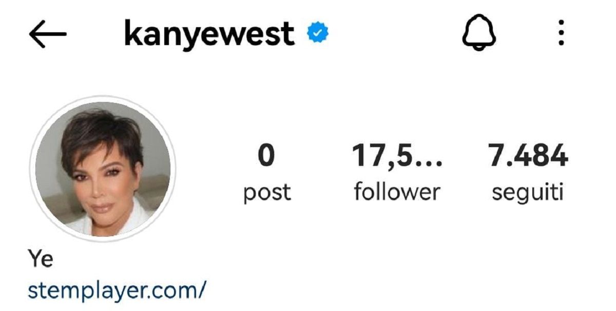 Kanye West cambia foto profilo su Instagram e mette quella dell'ex suocera