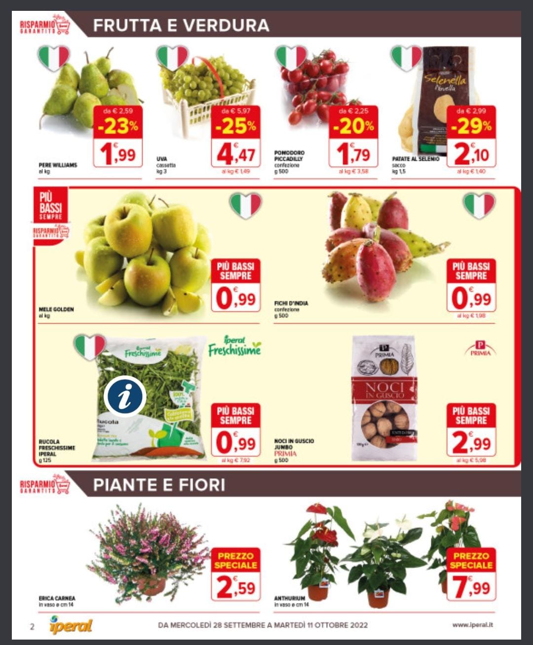 offerte frutta e verdura Iperal