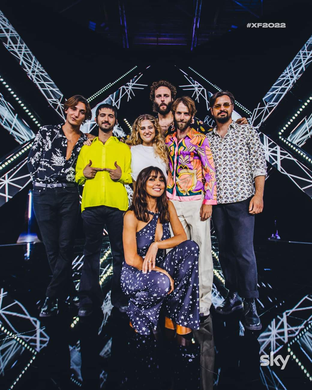 La squadra dei live di Ambra Angiolini a x factor 2022